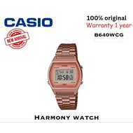 [Original Casio Ladies Watch B640WCG Digital Rose gold Material]