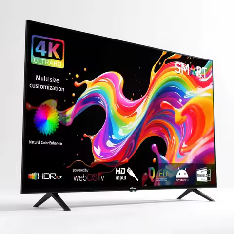 Factory LCD LED TV 32 Inch Android Television 4K Smart TV 40 43 50 55 Inch Cheap Flat Screen TV for 