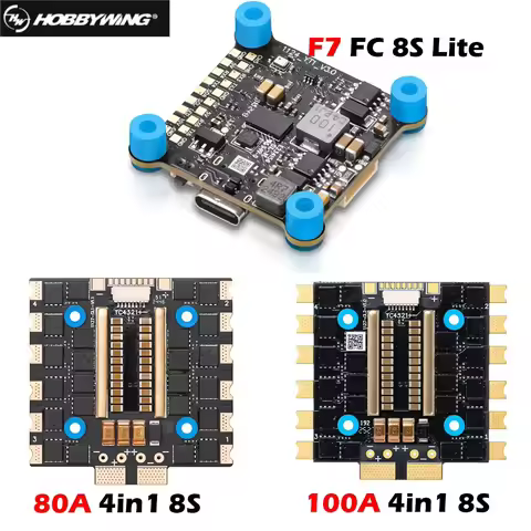 HobbyWing XRotor 80A 100A 4in1 8S Lite AT RTF XRotor F7 Flight Controller ESC for FPV Racing Drone