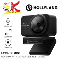HOLLYLAND LYRA 4K WEBCAM – UHD 4K USB CAMERA WITH ULTRA-VOICE MIC, AUTO FOCUS, WIDE ANGLE, PLUG & PL