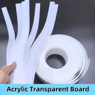 Long Strip Acrylic Transparent Sheet Frosted Milky White Diffusion Board Bendable Light Strip Light 