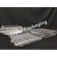 Kuih Container OPS L600 / Disposable Plastic Clear Bakery Container (50pcs±) / 10" x 10" square cake
