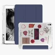 DIY protective case with pen slot suitable for iPad 6th gen 2018, iPad 5th gen 2017, iPad cover 9.7-
