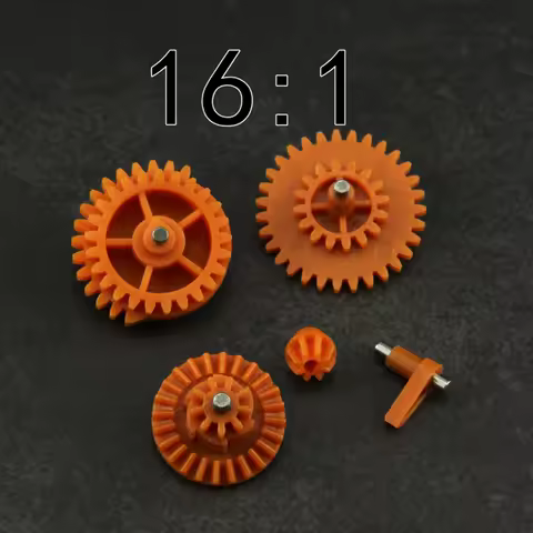 16:1/12:1 High Speed Nylon Gear Set for JM Gen.8 9 10 / Jingji SLR - Orange/White