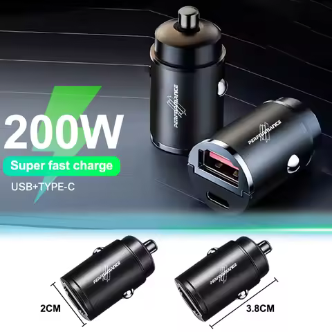USB Car Charger Type-C Fast Charging Adapter Mini Dual Ports For BMW M Power Performance M3 M5 X1 X3