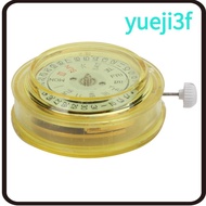 YUEJI Cal.8205 Watch Movement, Dual Calendar Metal 3 Hands Dual Day Date Movement, Gold Domestic Mec