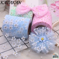 KATAKAN 6cm 25 Yard Cherry Blossoms Hot Sale Fabric DIY Printed Mesh