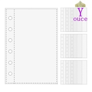 YOUCE Card Protector Sleeves, 6-Ring A7 A7 Binder Pages,  Binder Refill