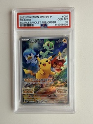 PTCG Pokemon Pikachu 朱紫 Promo SVP 001 PSA10
