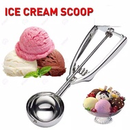Stainless steel ice cream scoop spoon ice cream dessert diamond aice campina walls ice fruits ice