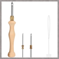 (VCBZ) Hole Punch Needle Tool Wooden Punch Needle Tool for Punch Needle DIY Craft Stitching