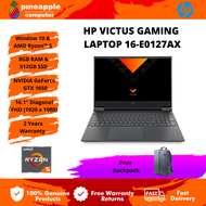 HP LAPTOP VICTUS Laptop 16-e0127AX [2 Years Onsite Warranty]| AMD Ryzen 5-5600H hexa NVIDIA GeForce GTX 1650 4GB VRAM/ HP Laptop Extended Warranty