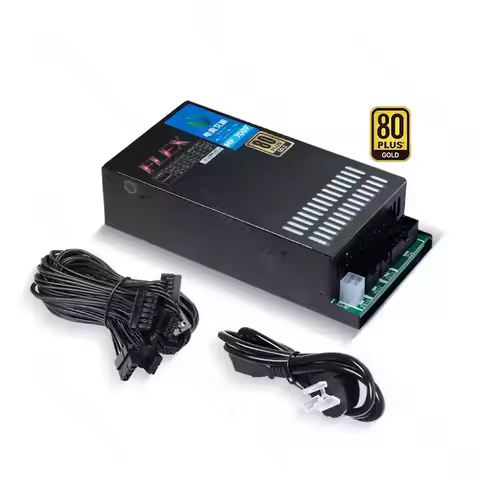 Full Modular 1U Flex PSU 7660B 400W 500W 600W for ITX Mini PC Small Case Desktop Power Supply 80 PLU