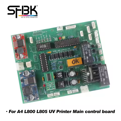 A4 UV printer automatic control motherboard for Epson L800 801 L805 shielded paper feed signal mainb