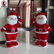 61 Inches 4D Santa Claus Foil Balloon - Merry Christmas Party Decoration Stand