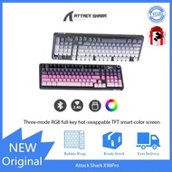 Attack Shark X98Pro three-mode RGB wireless keyboard side engraved with screen Bluetooth mechanical 