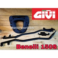 BENELLI 150S GIVI HEAVY DUTY ADVANCE RACK MONORACK J BENELLI150S ACCESSORIES BOX
