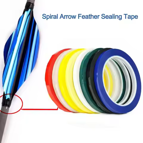1pc 2pc 3pc 50m/roll Archery spiral feather 3mm sealing tape Adhesive Arrow Spin Wing Vane Fletching
