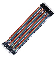 3Pcs Dupont Jumper Wire Dupont Jumper Wire 40 Way 30cm Male to Male 40p 30cm rainbow cable for Ardui