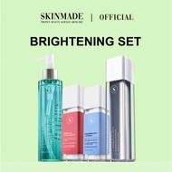 SKINMADE Dull Skin Set - Salicylic Acid BHA + PHA Renewing Cleanser/Vitamin C + E Alpha Arbutin Seru