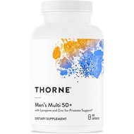 THORNE - Multi 50+ untuk Lelaki - Multi Harian Komprehensif dengan Vitamin A, B6, B12, C, D, E, Zink