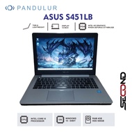 ASUS S451LB Silver Core i5 RAM 4 GB HDD 500GB VGA GT740 Second