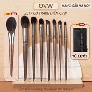 [SVIP]【OVW】Set of 7 basic makeup brushes OVW personal makeup with soft bristles that hold powder wel
