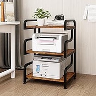 Natwind 3-Tier Printer Stand with Wheels Movable Storage Cart Floor-Standing Multi-Purpose Shelf Rac