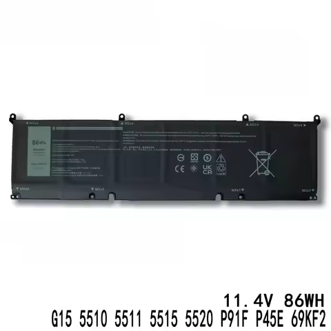 New Battery For Dell XPS 15 9500 P8P1P Laptop 8FCTC 69KF2 DVG8M 0P8P1P 11.4V 56Wh/86Wh Li-Polymer Ba