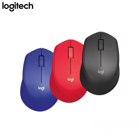 Logitech M331 Wireless Mouse - Silent Click, Compact & Portable for Laptop, PC, Office, Home - Long 