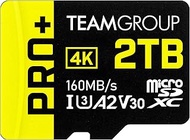 TEAMGROUP A2 Pro Plus Card 2TB Micro SDXC UHS-I U3 A2 V30, R/W up to 160/110 MB/s for Nintendo-Switc