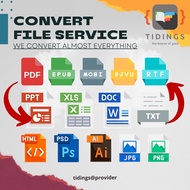 ✅【Convert Service】Convert Ebook | Convert File / Convert Document | (PDF, JPG, PNG, AI, PSD, WORD, C