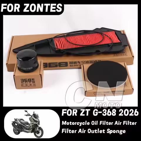 Fit ZONTES 368 G Motorcycle Oil Filter Air Filter Filter Air Outlet Sponge FOR ZONTES ZT 368G 368-G