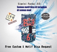 [PromoRamadan Buy 2 get 1] Garskin Vapor Sigelei Fuchai 213 motif graf