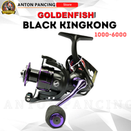 Reel Pancing Golden Fish Black Kingkong Power Handle 1000-6000 9+1 Ball Bearing Max Drag 16 kg Spool Besi Putaran Halus Dan Kokoh