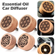 Natural Car Essential Oil Diffuser Retro Car Aromatherapy Diffuser 2Pcs Car Essential Oil Diffuser Wood Car Aromatherapy Diffuser with Clip Car Air Freshener Decoration