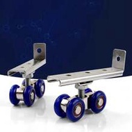 2pcs/Set Sliding Door Roller Hardware Slide Doors Pulley 4/8 Wheels Home Room Wood Door Hanging Whee