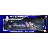 Polis DiRaja Malaysia 1:43 Diecast Metal Euro Copter AS350 Helicopter.