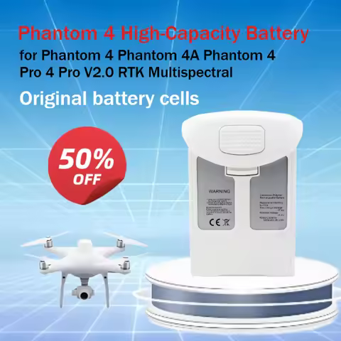 5870mAh High-Capacity Intelligent Battery for DJI Phantom 4 Pro Fits Phantom 4A P RTK High Capacity 