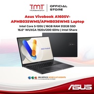 Asus Vivobook A1605V-APMB035WMS/APMB036WMS Laptop | Intel Core 5-120U | 16GB RAM 512GB SSD | 16.0'' 