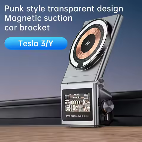 For Tesla Model 3 2021-2023 Car Phone Holder Mount Magsafe Charger Stand Fasting Charging Bracket Ma