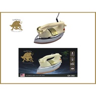 🔥Hot Deal🔥 Gold Asia Heavy Duty Iron Polished Soleplate Dry Iron (Black) Temperatur Control Streka S