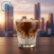 Box of 6 285ml Thick Bottom Glass Cups Heat Resistant/Shatter Resistant - Milk Tea, Coffee Cups, Eas