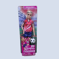Barbie Soccer Doll, Blonde, 9 Uniform, Soccer Ball, Cleats, Socks