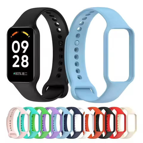 Sport Silicone Strap For Xiaomi Smart Band 8 Active Replacement Watchbands correa Bracelet Xiaomi Ba