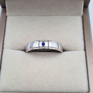 Men Ring Habibi II Blue Stone Original Silver 925 Cincin Lelaki Nikah Kahwin