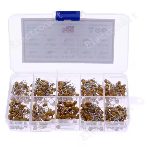 500Pcs 10 Value 0.1uf - 10uf 50V Monolithic Ceramic Capacitor Assorted kit