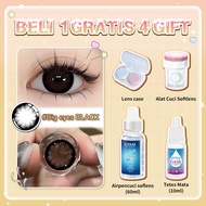 [Beli 1 Gratis 2]UYAAI Softlens Mata Lensa Kontak ：Sepasang Softlens 6 Bulan+Air Softlens 60ml+Eyedr