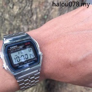 · [Made In Japan] Casio Casio Male Small Silver Watch Retro Square Unisex Watch A159WA-N1DF