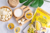 ทุเรียนอบกรอบ พร้อมกะทิดิป 100กรัม / Freeze-Dried Durian with Coconut Milk Dip 100g (ยี่ห้อ ชิมมะ, Chimma Brand )